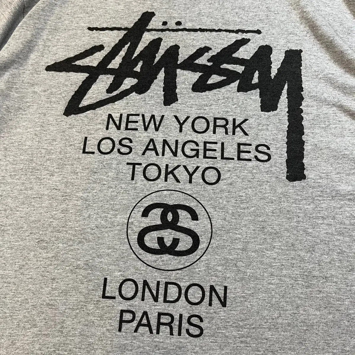 STUSSY 스투시 월드투어 빅로고 반팔