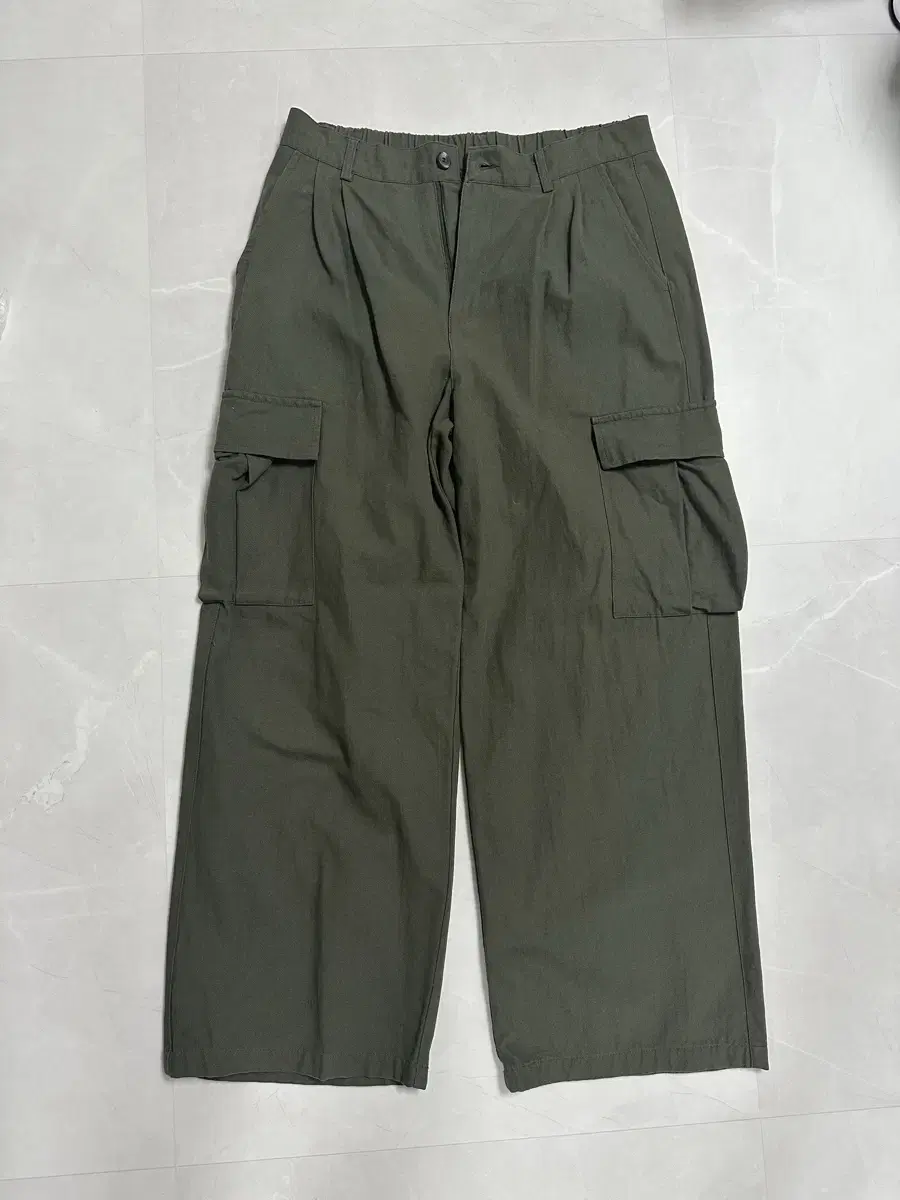 GoodlifeWork Wide Big-Pocket Banded Cargo Pants L