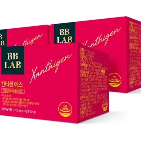 뉴트리원 BB LAB 잔티젠S 600mg x 14캡슐x 3