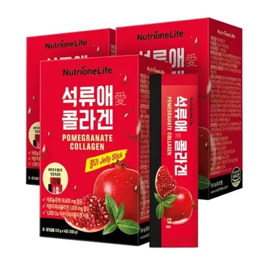 뉴트리원석류애콜라겐젤리스틱 20g x 14포x 3박스