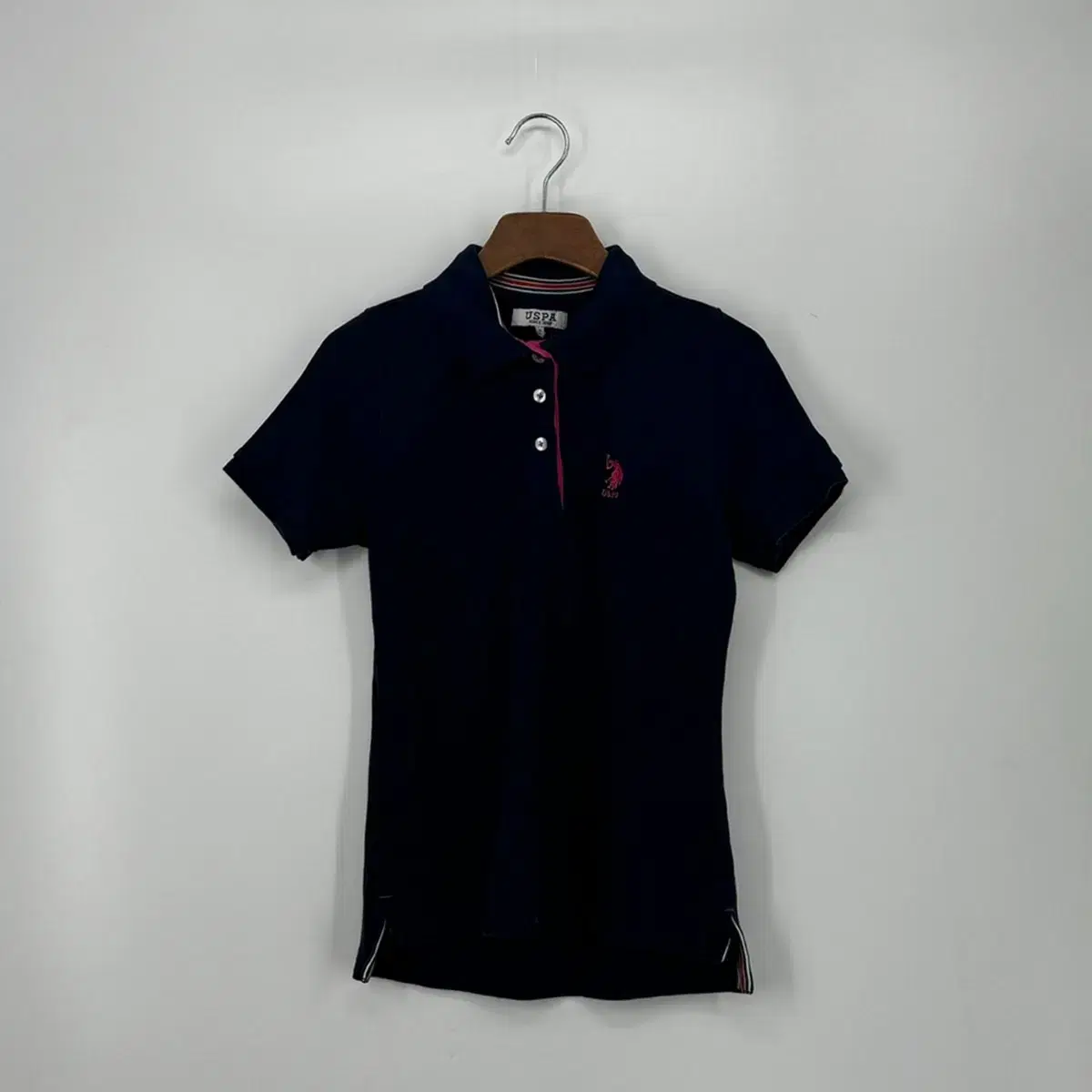 USPA 폴로 로고 반팔 카라 티셔츠 (S size / NAVY)