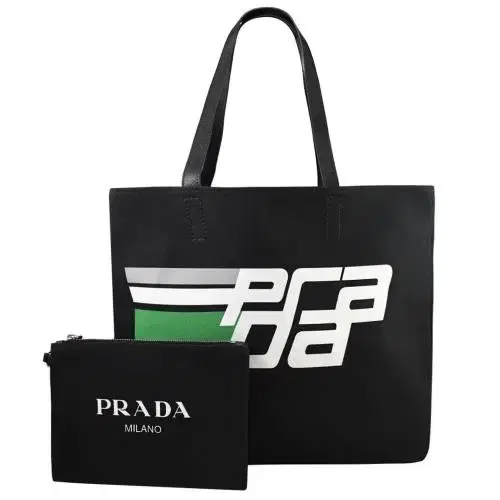 Prada Canvas Tote Shoulder Bag Genuine Brand New