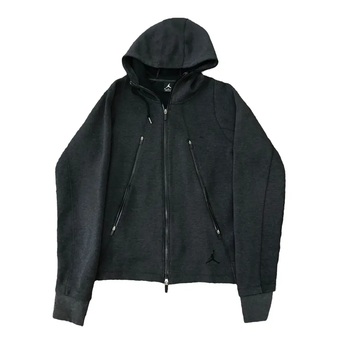 JORDAN Jordan Hooded Zip-Up Black M