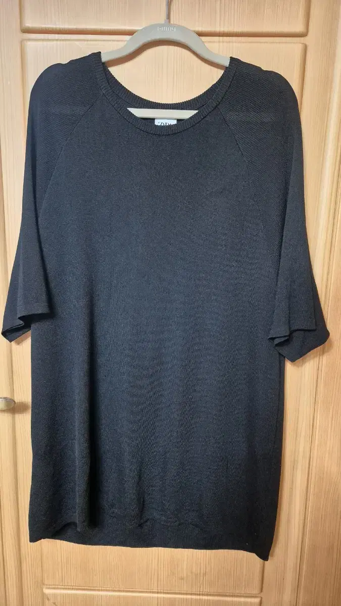 Zara Overfit knit short sleeves black