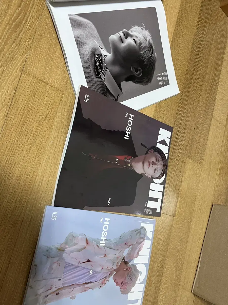 Seventeen hoshi and woozi magazines are for sale.