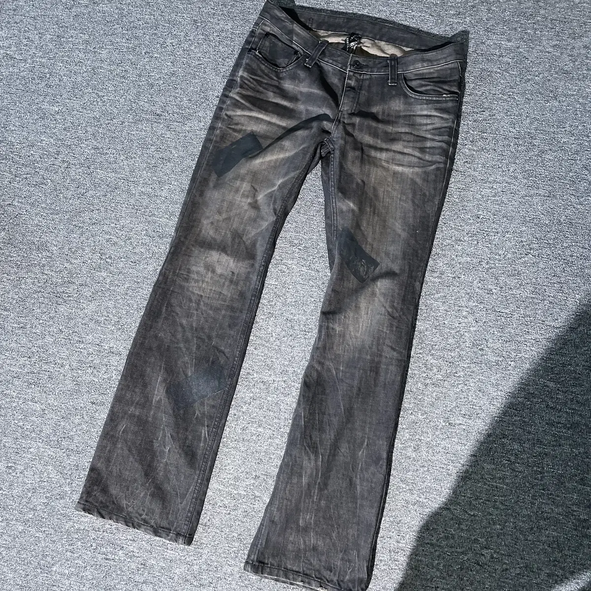 BlackByNeil Barrett Taped Denim Jeans L