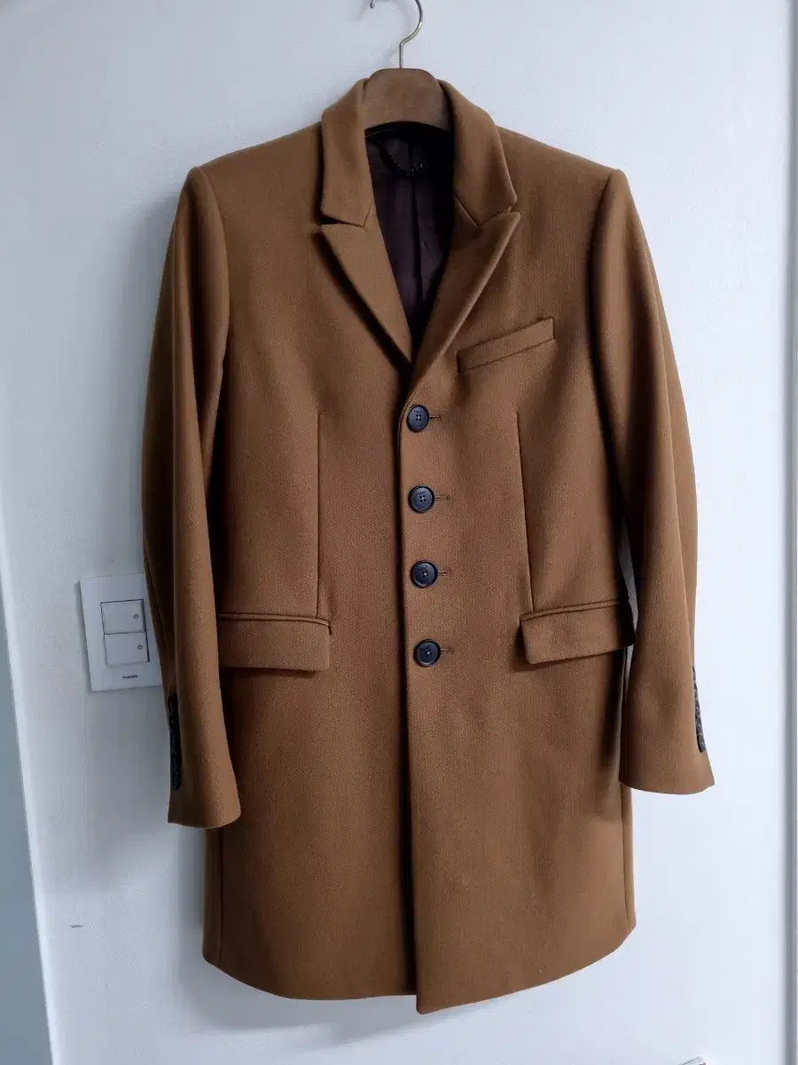 Poulsmith Men's Wool Cashmere Coat 38 (domestic95)