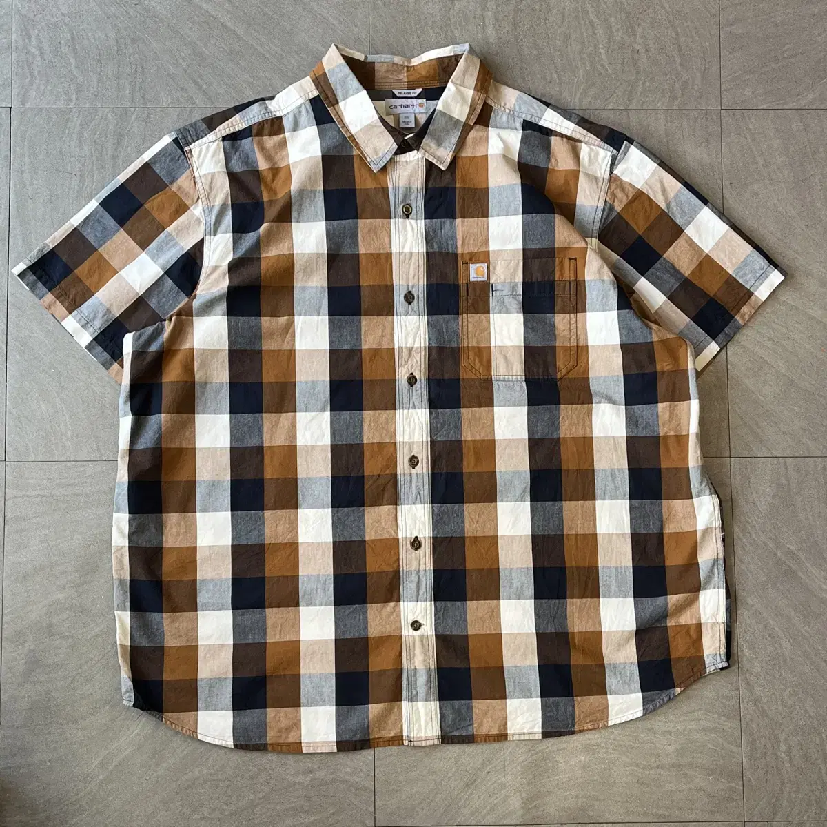 Calhart Genuine Original Cotton Check Short Sleeve Shirt