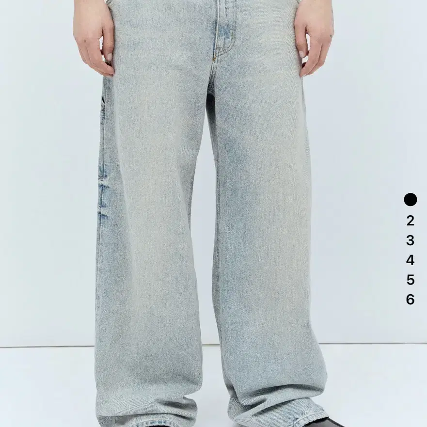 꾸레쥬 로고 데님 courreges salior baggy jean