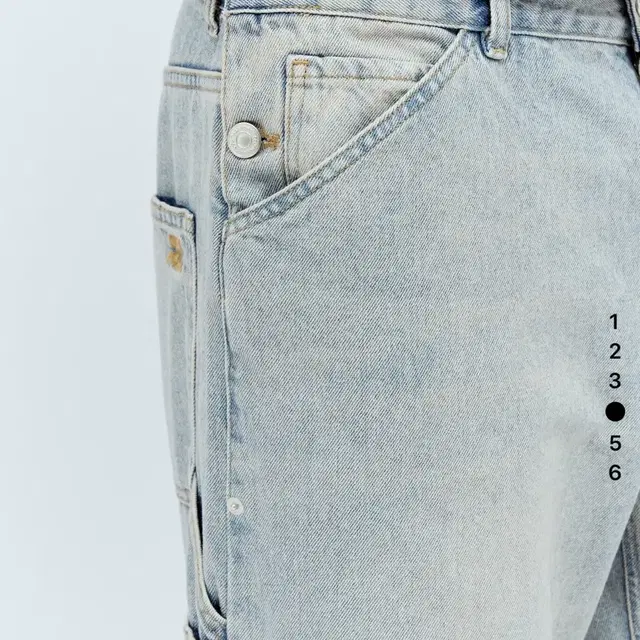 꾸레쥬 로고 데님 courreges salior baggy jean