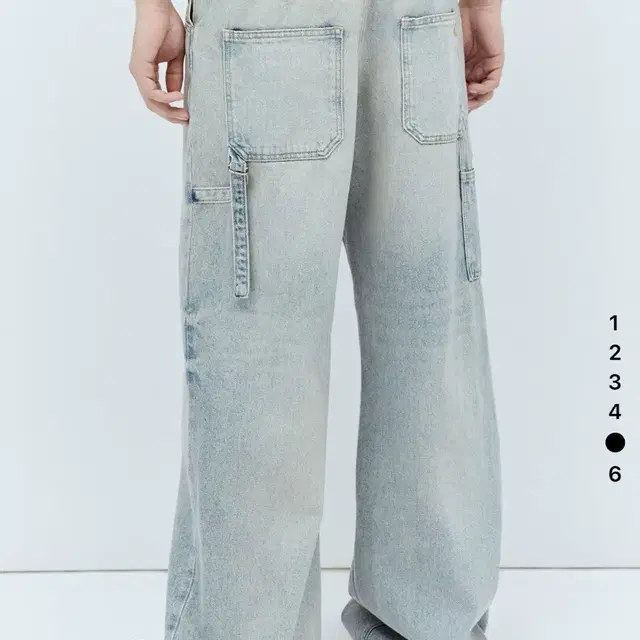 꾸레쥬 로고 데님 courreges salior baggy jean