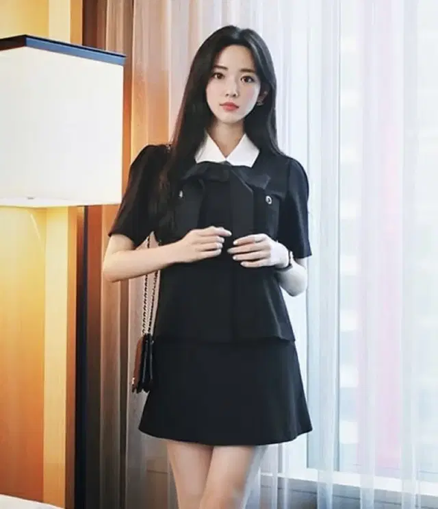 밀크코코아 The Little Black Jacket & skirt