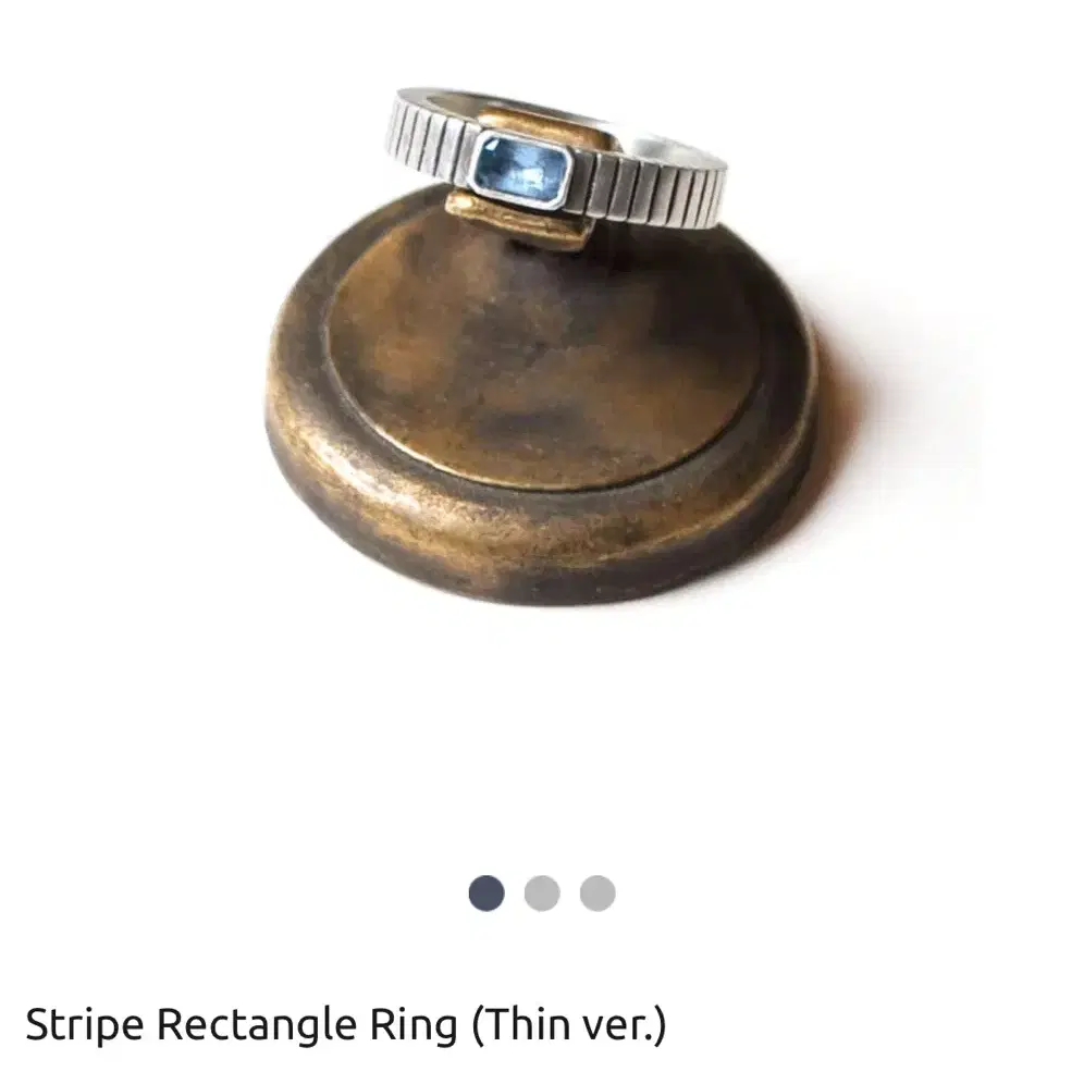 윌리앤더피 Stripe Rectangle Ring 반지