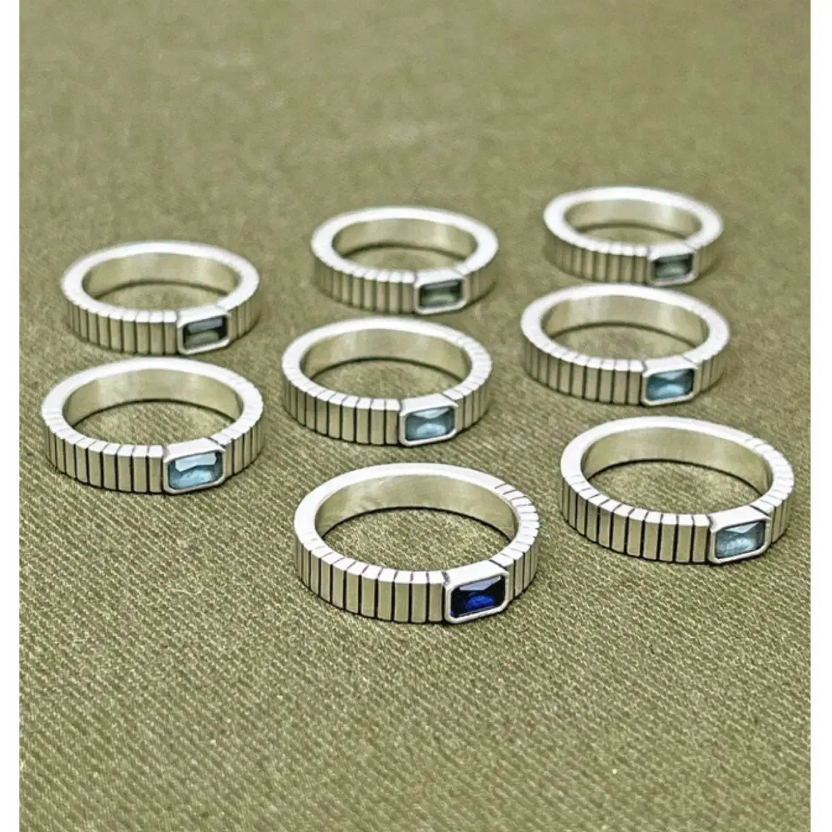 윌리앤더피 Stripe Rectangle Ring 반지