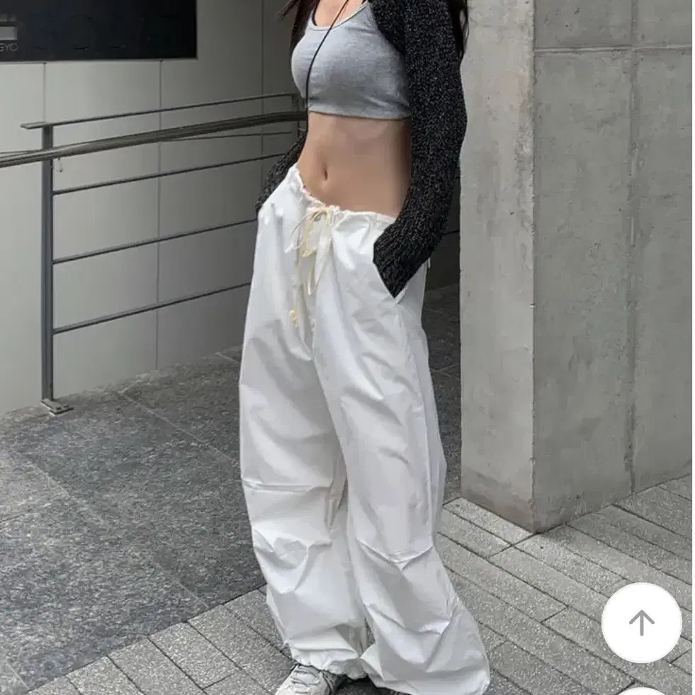 하몽마켓 스트링 화이트 팬츠