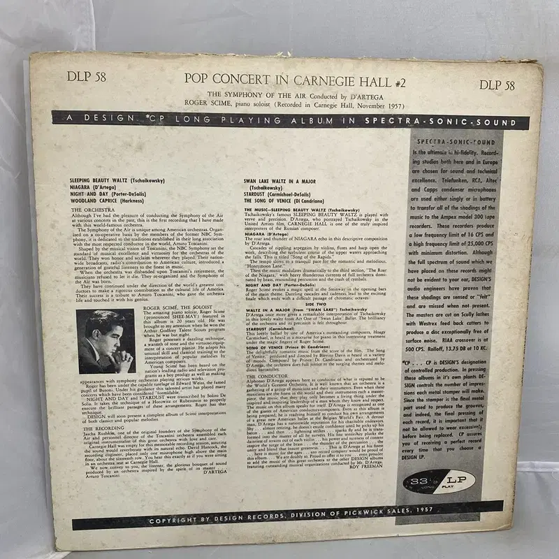 CONCERT IN CARNEGIE HALL LP / AA3558