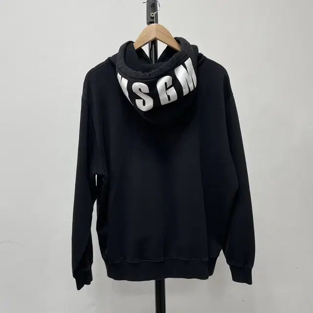 MSGM 후드 모자 로고 블랙