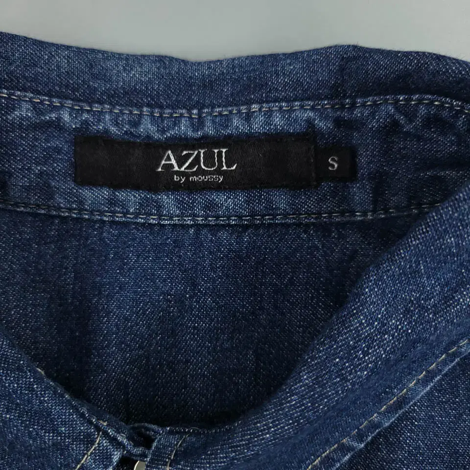 AZUL 아줄 바이 마우지 진청 더블포켓 스냅버튼 웨스턴 데님 남방 셔츠