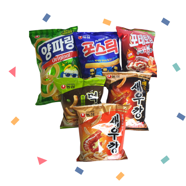 [마켓이네] 6종 농심 깡깡깡 + 인기 3종 B세트!