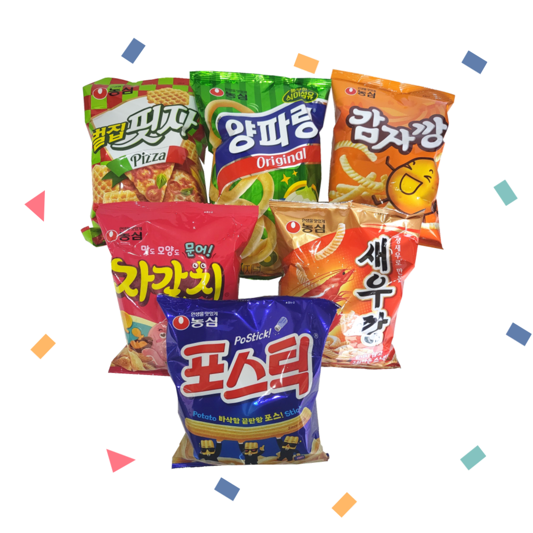 [마켓이네] 농심 6종 짭~잘한 과자 종합 세트!