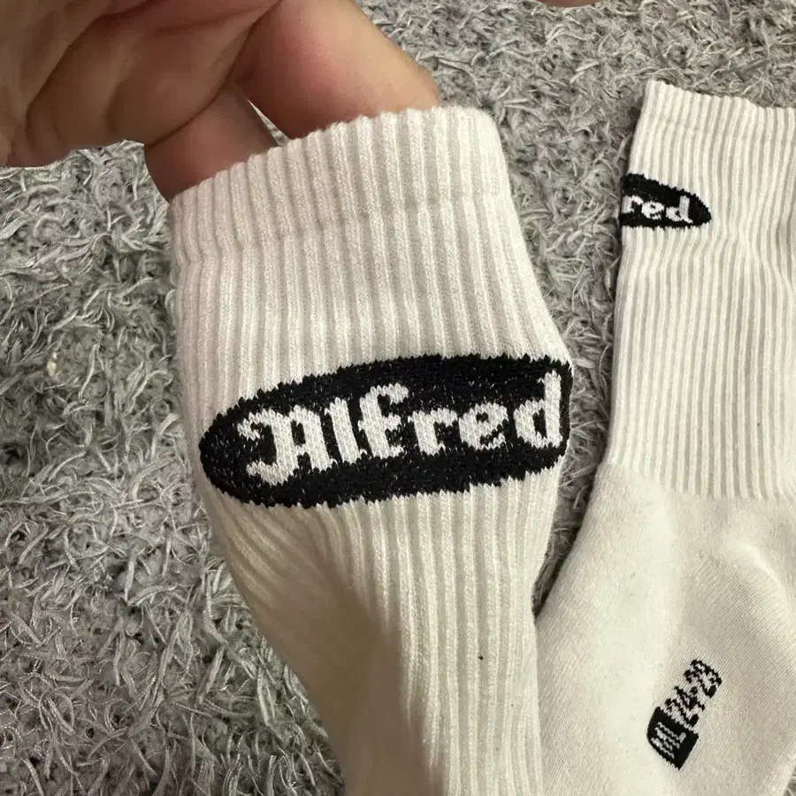 906.FRED ALL PILE SOCKS (WHITE) 새상품