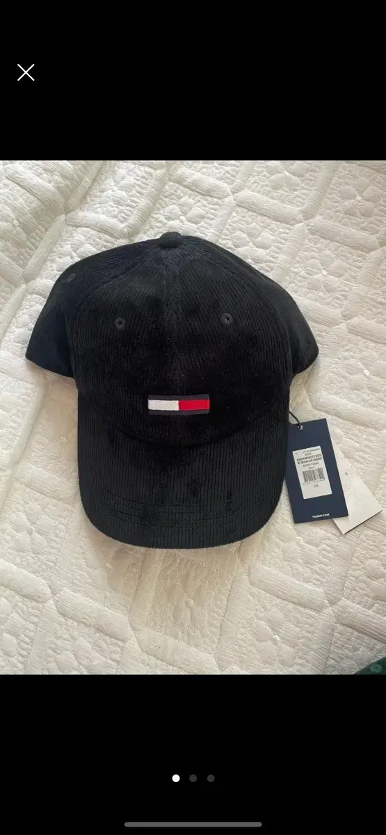 Tommy Hilfiger Black Ribbed Ballcap