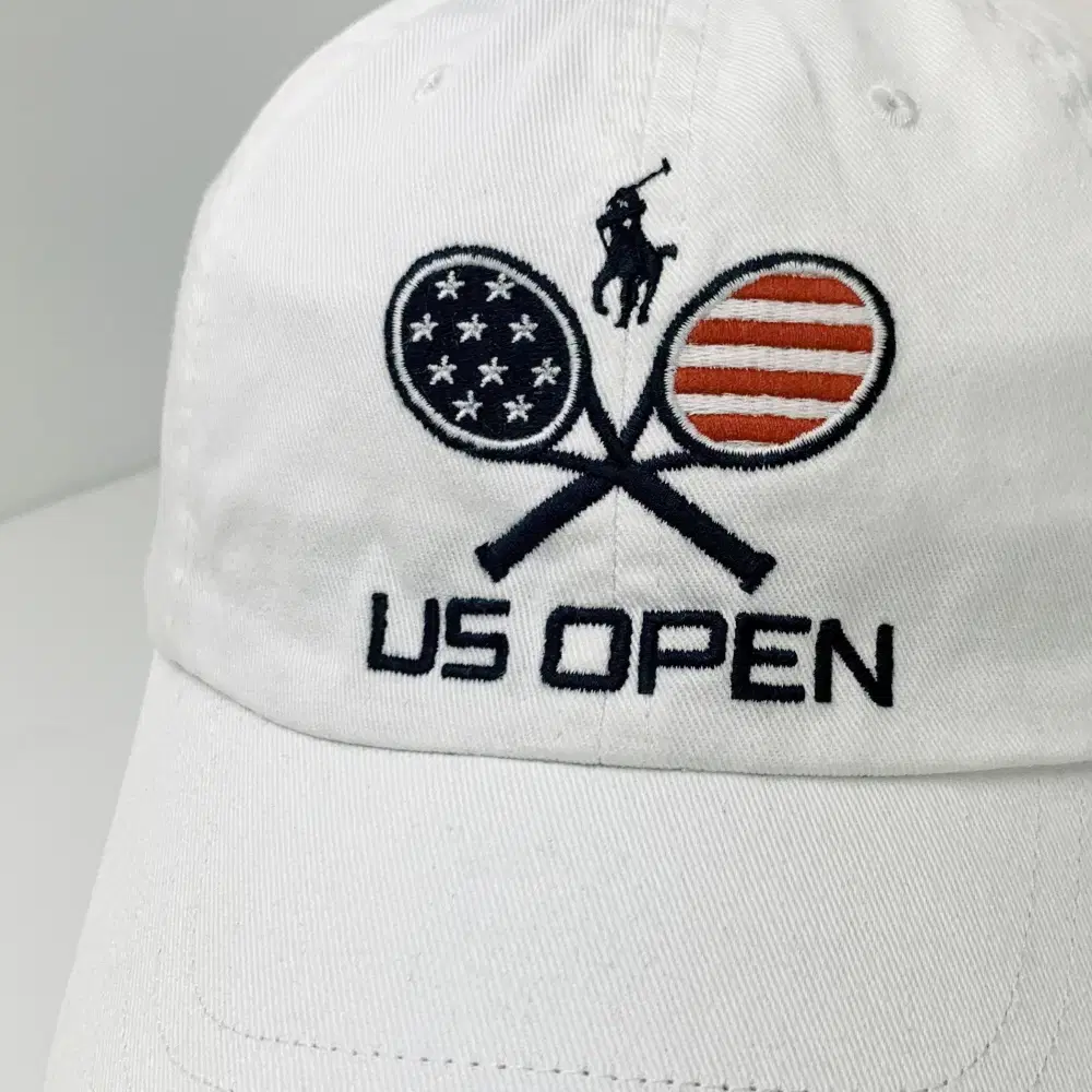 폴로 랄프로렌 코튼 치노 볼캡 모자 화이트 US OPEN