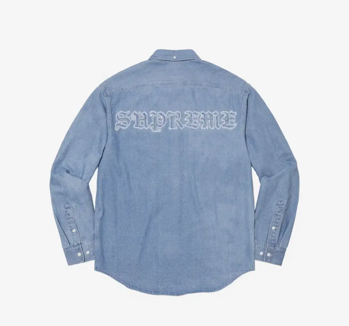 (XL) supreme 21aw applique denim shirts