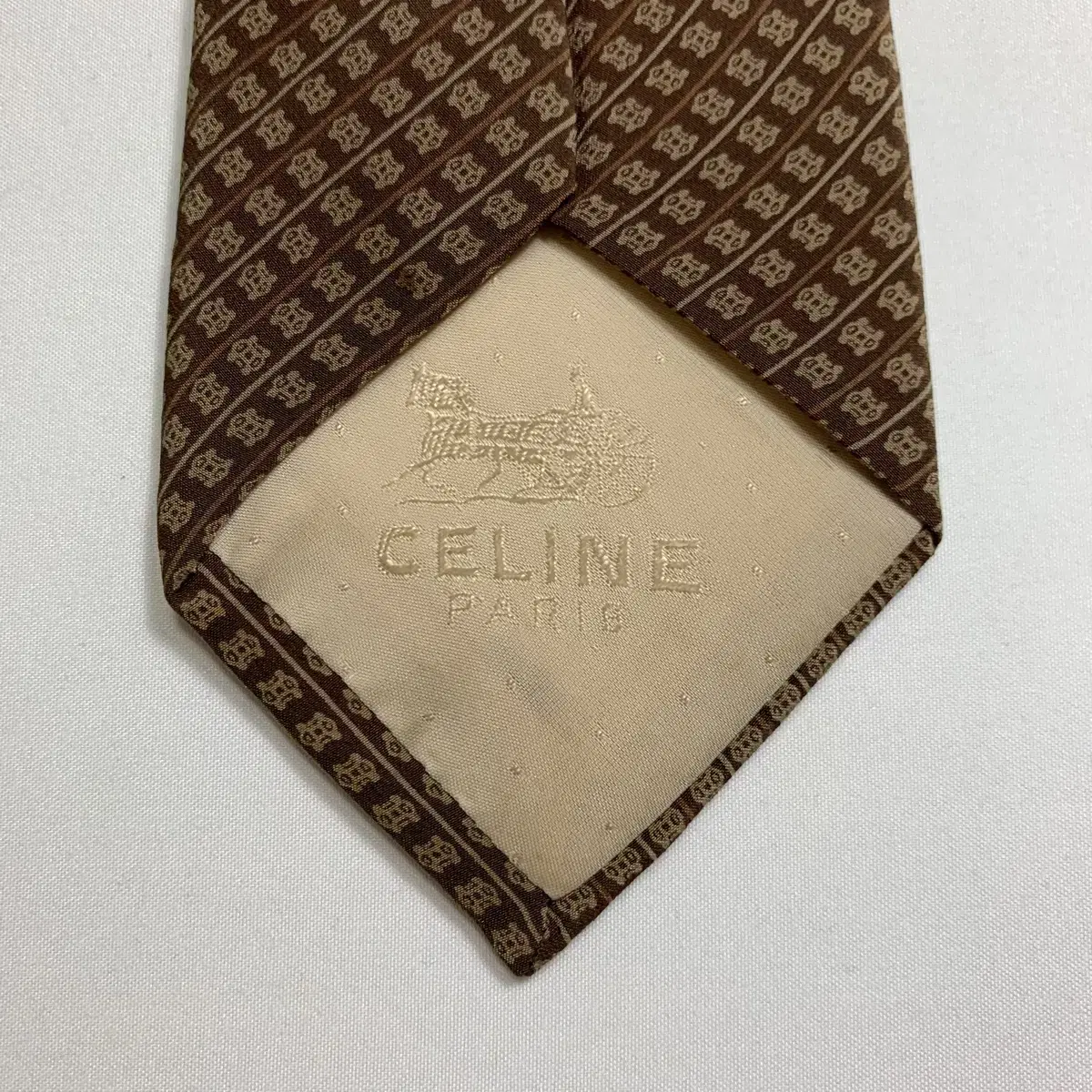 셀린느(CELINE) 명품 모노그램 빈티지넥타이 A등급 8.1cm