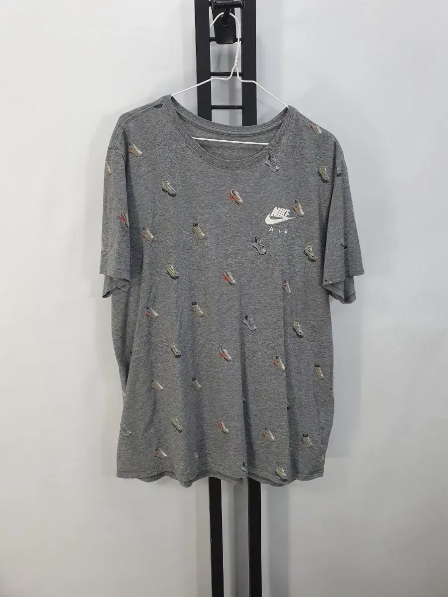 Nike Short Sleeve Air Max Multi Printed Grey XXXL