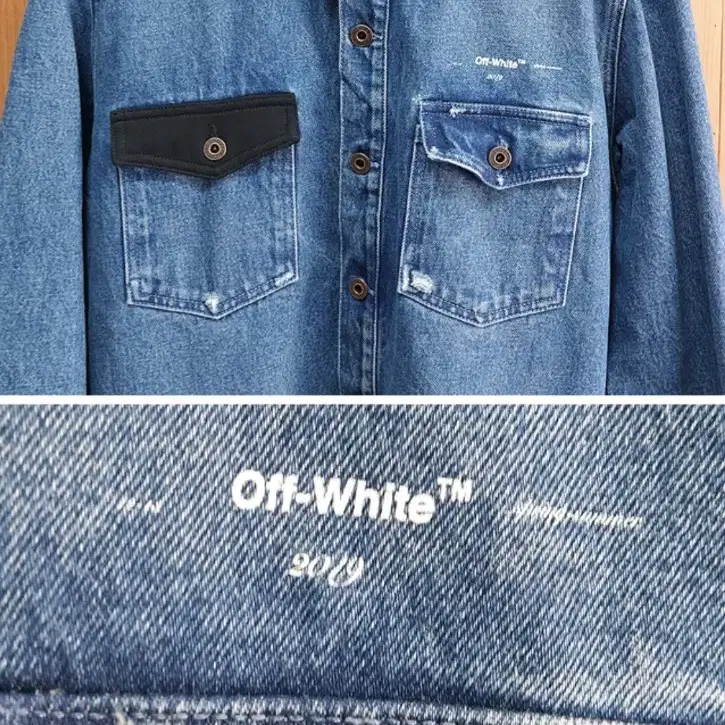 오프화이트 off White 19ss 유화데님셔츠&자켓XL최상컨디션