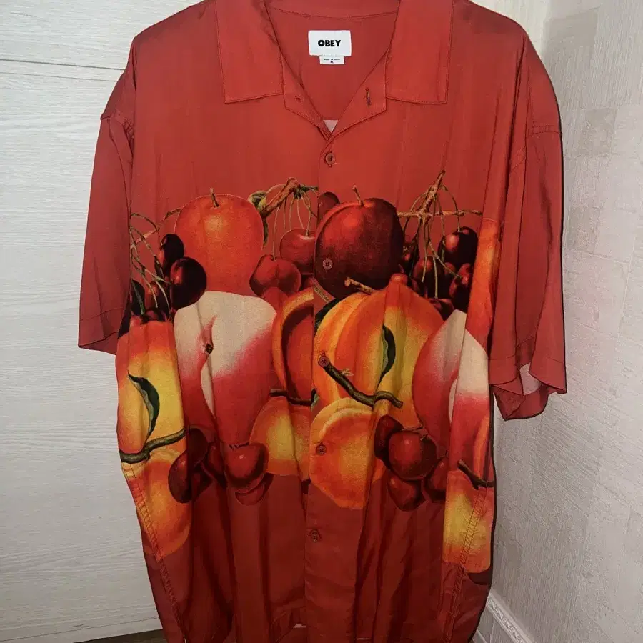 Obey fruit summer shirt 오베이 하와이안 셔츠 (XL)