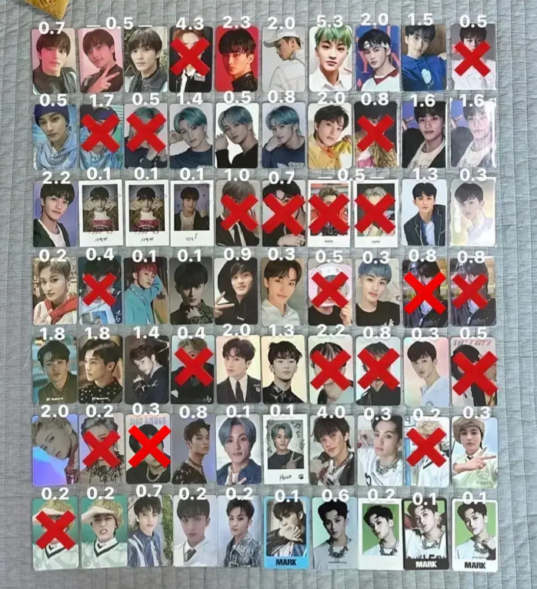 NCT mark photocard wts Galloping Exhibition Super Mnet sticker Holka ISTJ SMCU