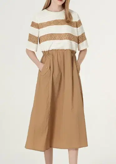 Givy 2024 SS New String Stripe Knit Onepiece Paul1143