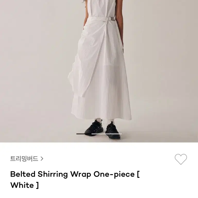 트리밍버드 원피스 belt shirring wrap one piece w