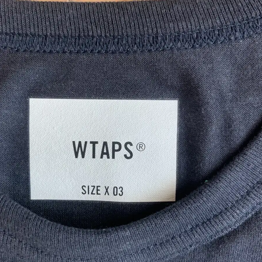 [L] WTAPS 더블탭스 반팔 티셔츠 네이비