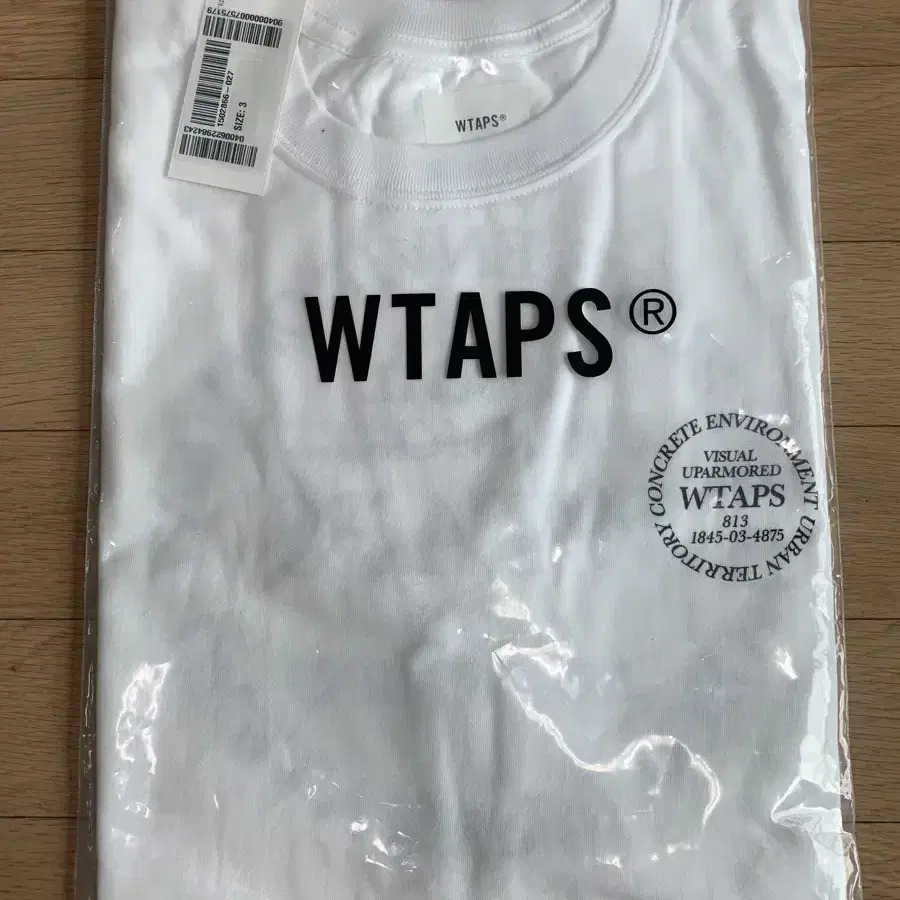 [L] WTAPS 더블탭스 반팔 티셔츠 흰색