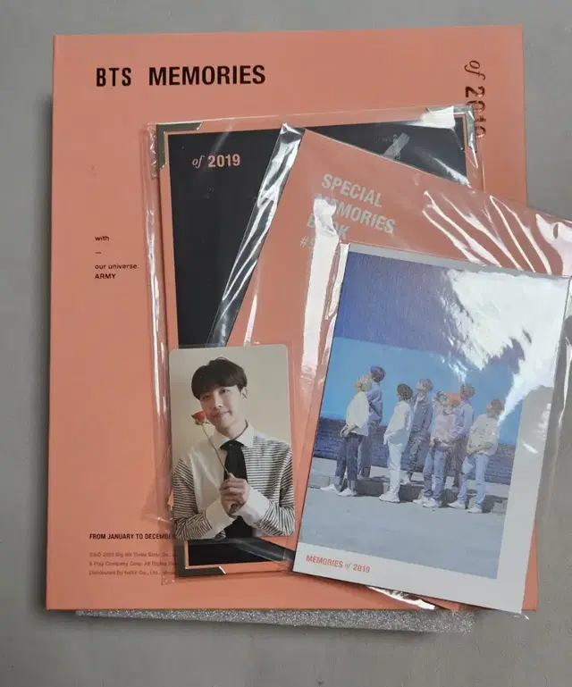 방탄소년단 메모리즈 2019 dvd 호석 제이홉 포카 풀셋