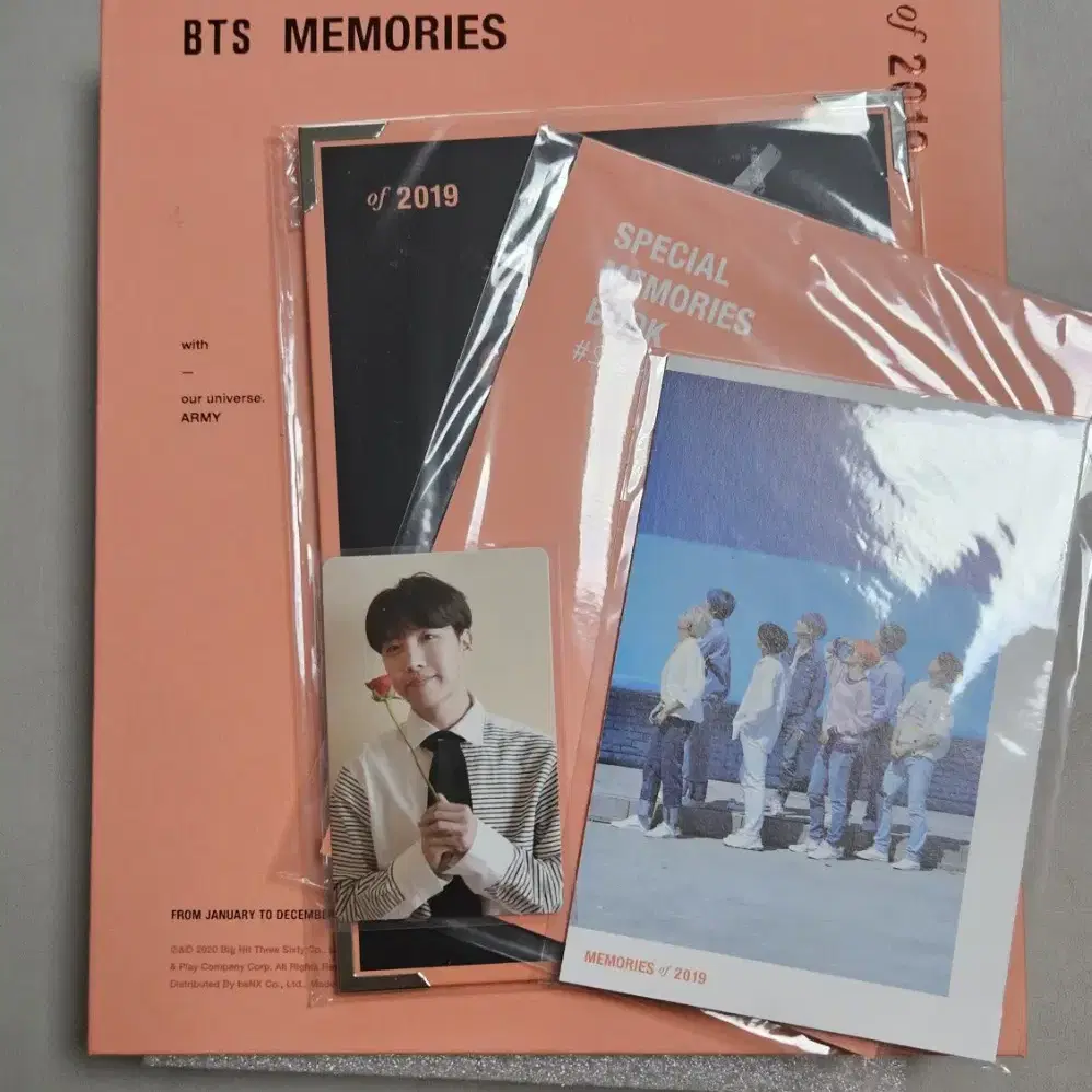 방탄소년단 메모리즈 2019 dvd 호석 제이홉 포카 풀셋