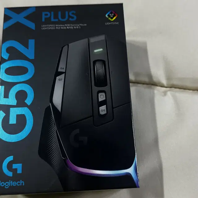 로지텍코리아 G502 X PLUS 무선 게이밍 마우스 미개봉품