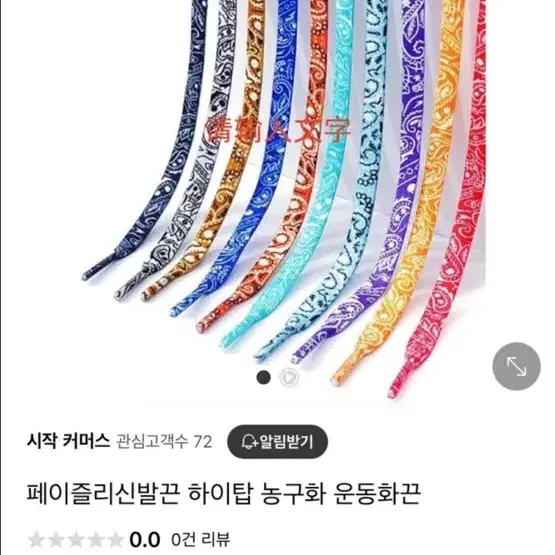 페이즐리 신발끈