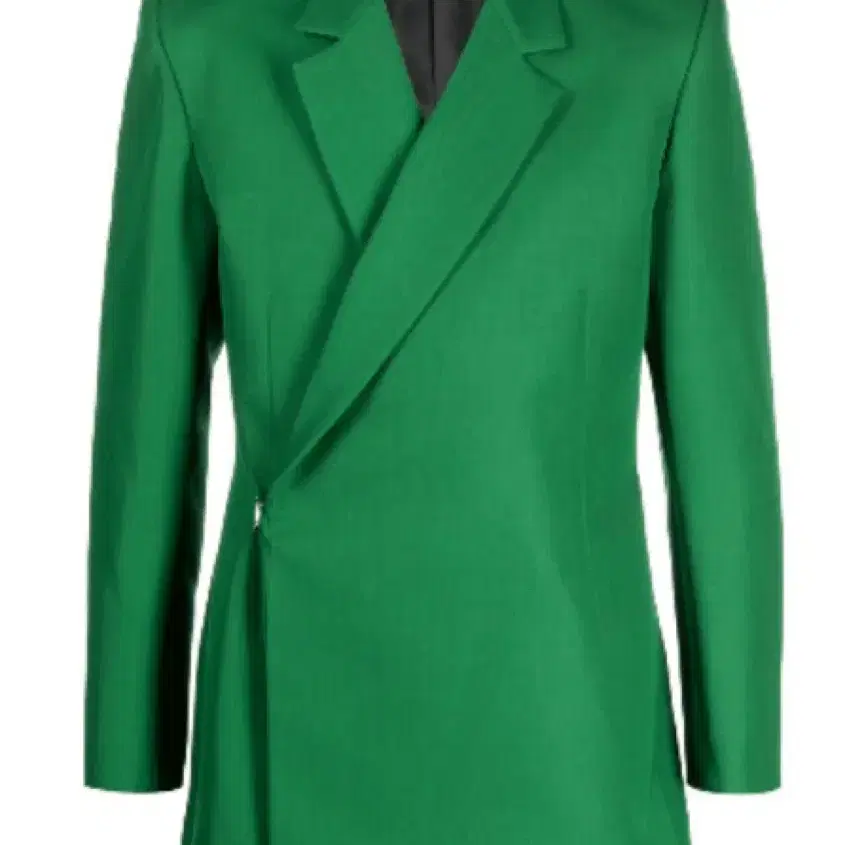 GREEN WOOL EGONIC DOUBLE BREASTED JACKET