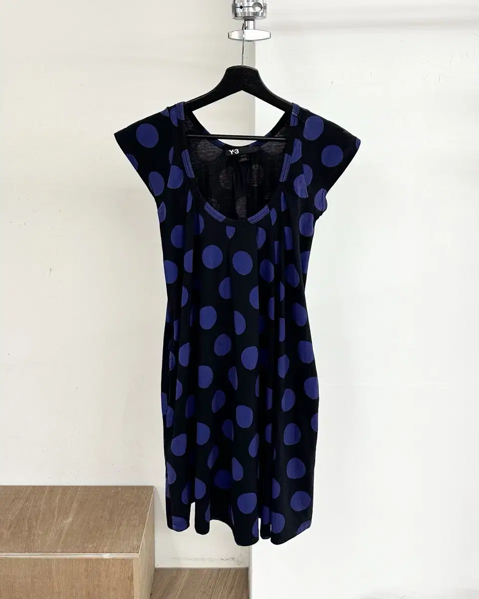 Y-3 Purple Dot Pattern Sleeveless ONEPIECE