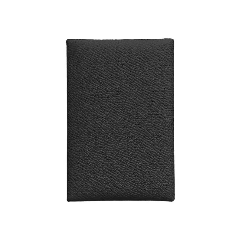 Hermès Calvi kard Holder Wallet Noir H044164CK89