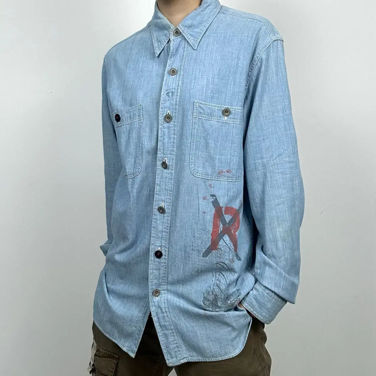 PRL Polo Ralph Lauren Stamped Chambray Shirt