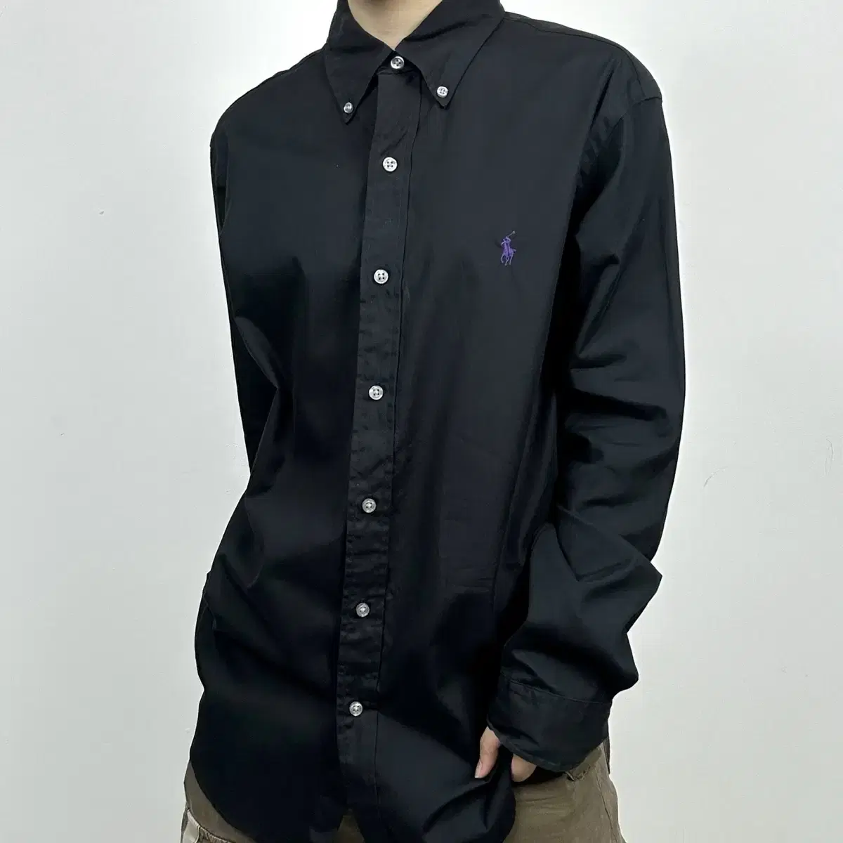 PRL Polo Ralph Lauren Black Solid Shirt