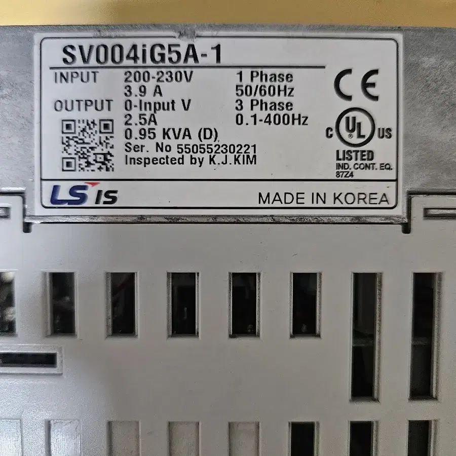 PLC LS 인버터 SV008iG5A-1