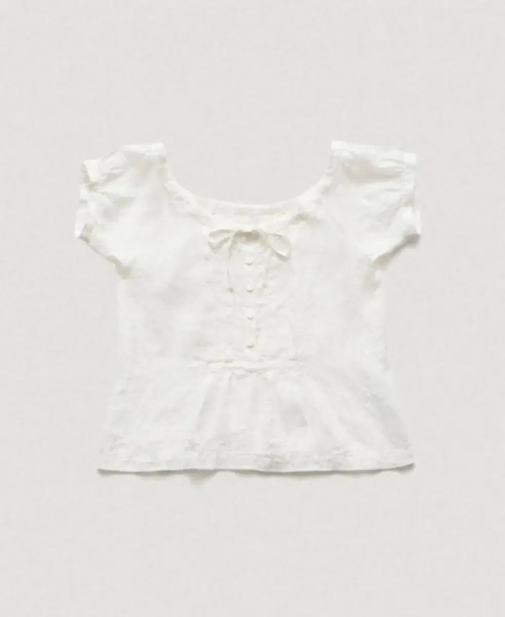 더바넷 pufleat linen blouse