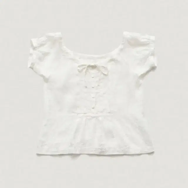 더바넷 pufleat linen blouse