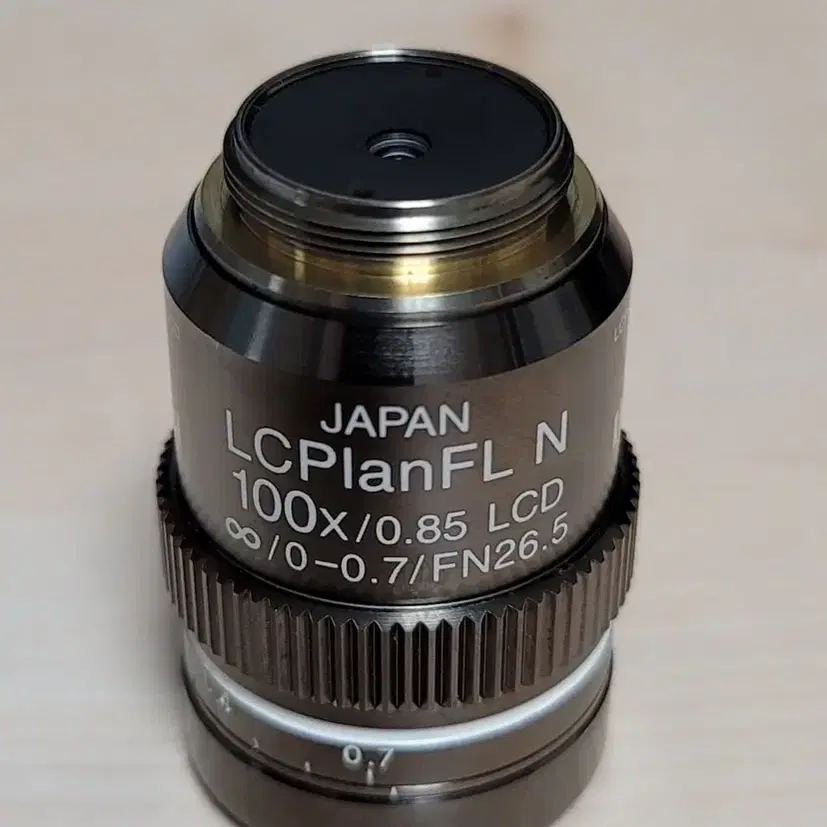 Olympus 현미경 렌즈 LCPlanFL-N 100x 중고 팝니다.